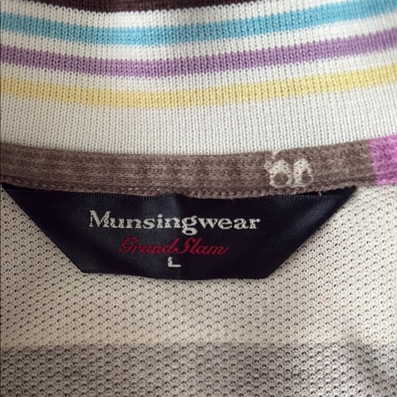 RARE VINTAGE Munsingwear Grand Slam Made in Japan Penguin Polo Shirt Size L - Picture 8 of 16